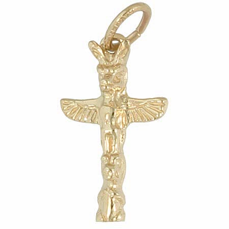 14K Gold Totem Pole Charm by Rembrandt Charms 14K Gold Totem Pole Charm by Rembrandt Charms