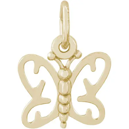 14K Gold Butterfly Charm by Rembrandt Charms 14K Gold Butterfly Charm by Rembrandt Charms