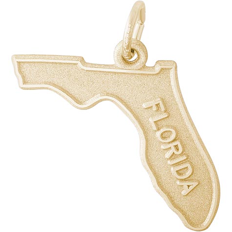 14K Gold Florida Charm by Rembrandt Charms 14K Gold Florida Charm by Rembrandt Charms