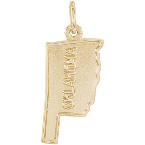 14K Gold Oklahoma Charm by Rembrandt Charms 14K Gold Oklahoma Charm by Rembrandt Charms
