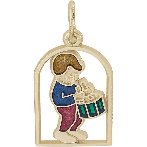 14K Gold The 12 Days of Christmas Day 12 by Rembrandt Charms 14K Gold The 12 Days of Christmas Day 12 by Rembrandt Charms
