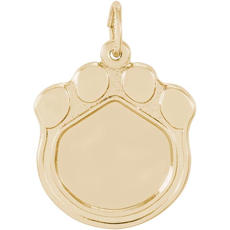14K Gold Pet Paw Print PhotoArt® Charm by Rembrandt Charms 14K Gold Pet Paw Print PhotoArt® Charm by Rembrandt Charms