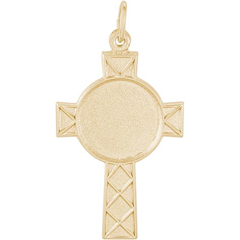 14K Gold Celtic Cross PhotoArt® Charm by Rembrandt Charms 14K Gold Celtic Cross PhotoArt® Charm by Rembrandt Charms
