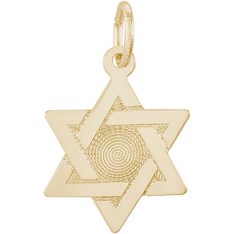 14K Gold Star of David Charm by Rembrandt Charms 14K Gold Star of David Charm by Rembrandt Charms