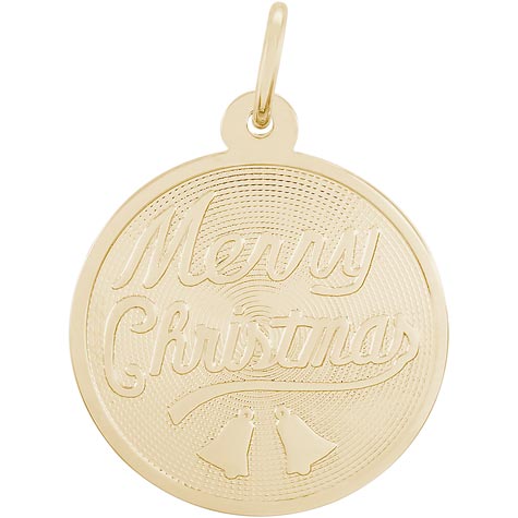 14K Gold Merry Christmas Charm by Rembrandt Charms 14K Gold Merry Christmas Charm by Rembrandt Charms
