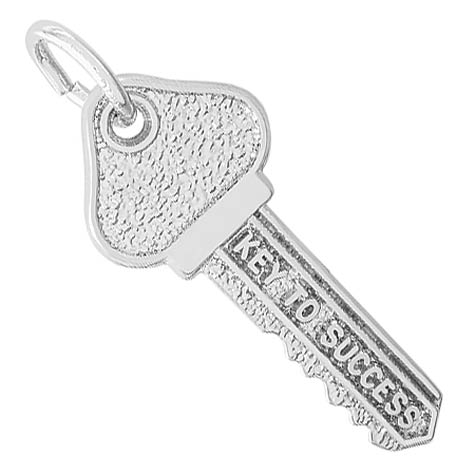Sterling Silver Key to Success Charm by Rembrandt Charms Sterling Silver Key to Success Charm by Rembrandt Charms