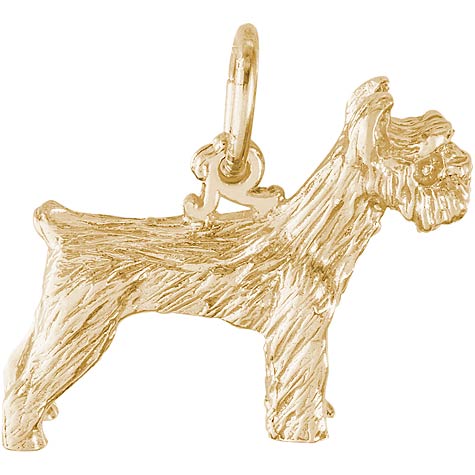 14K Gold Schnauzer Dog Charm by Rembrandt Charms 14K Gold Schnauzer Dog Charm by Rembrandt Charms