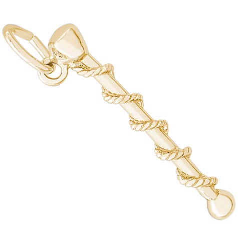14K Gold Baton Charm by Rembrandt Charms 14K Gold Baton Charm by Rembrandt Charms