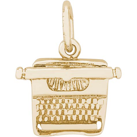 10k Gold Typewriter Charm by Rembrandt Charms 10k Gold Typewriter Charm by Rembrandt Charms