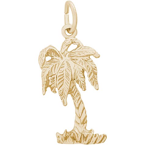 14K Gold Palm Tree Charm by Rembrandt Charms 14K Gold Palm Tree Charm by Rembrandt Charms