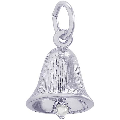 Sterling Silver Small Bell Charm by Rembrandt Charms Sterling Silver Small Bell Charm by Rembrandt Charms