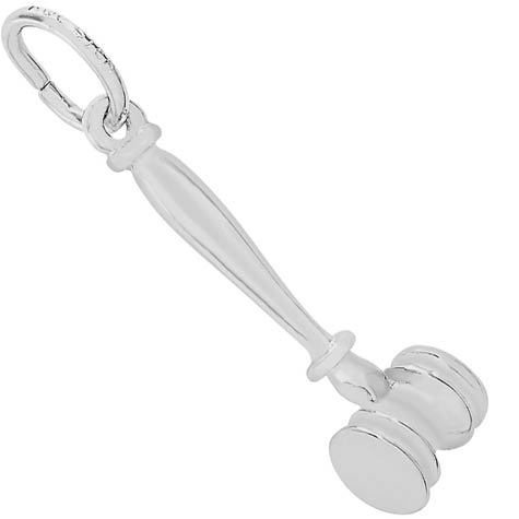 Sterling Silver Gavel Charm by Rembrandt Charms Sterling Silver Gavel Charm by Rembrandt Charms