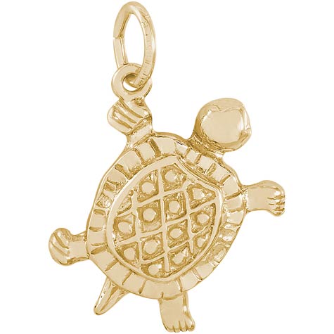 10K Gold Turtle Charm by Rembrandt Charms 10K Gold Turtle Charm by Rembrandt Charms