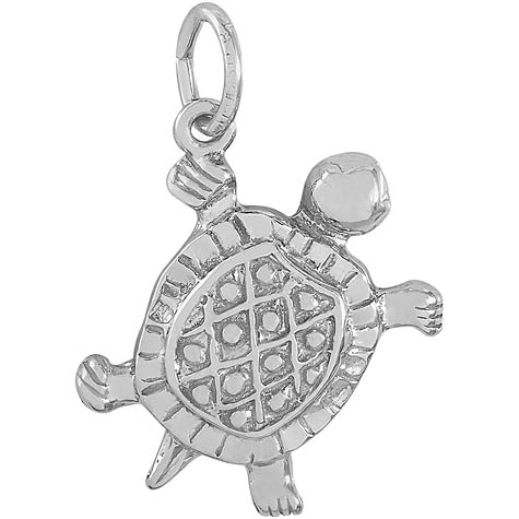 Sterling Silver Turtle Charm by Rembrandt Charms Sterling Silver Turtle Charm by Rembrandt Charms