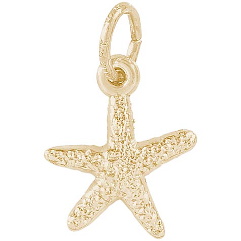 Gold Plate Starfish Accent Charm by Rembrandt Charms Gold Plate Starfish Accent Charm by Rembrandt Charms