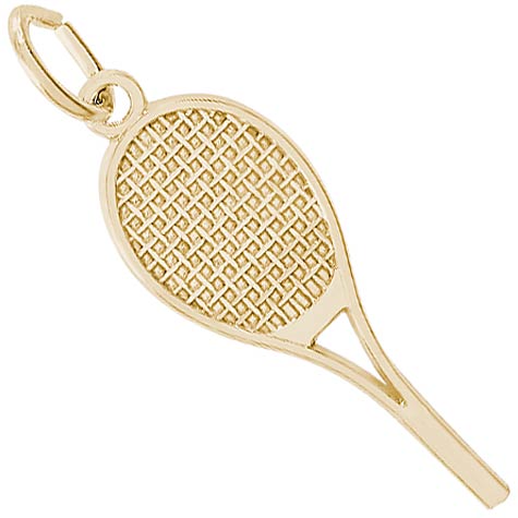 14K Gold Tennis Racquet Charm by Rembrandt Charms 14K Gold Tennis Racquet Charm by Rembrandt Charms