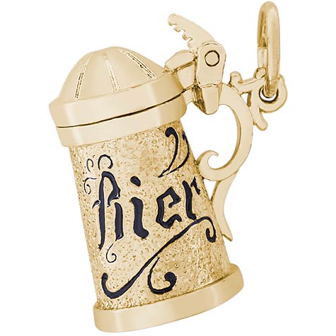 14K Gold Beer Stein Charm by Rembrandt Charms 14K Gold Beer Stein Charm by Rembrandt Charms