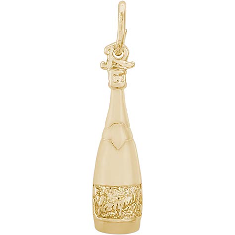 14K Gold Champagne Bottle Charm by Rembrandt Charms 14K Gold Champagne Bottle Charm by Rembrandt Charms