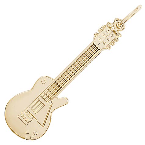 14K Gold Electric Guitar Charm by Rembrandt Charms 14K Gold Electric Guitar Charm by Rembrandt Charms