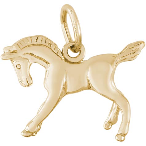 14K Gold Playful Horse Charm by Rembrandt Charms 14K Gold Playful Horse Charm by Rembrandt Charms