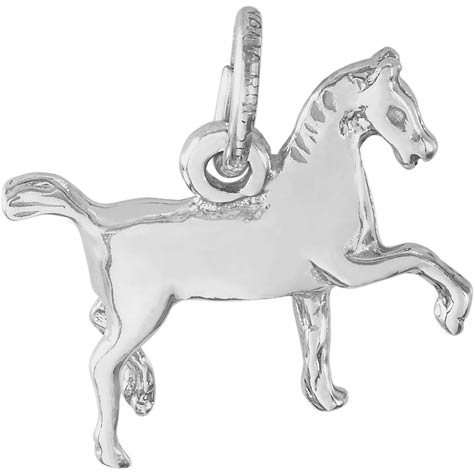 Sterling Silver Extended Trot Horse Charm by Rembrandt Charms Sterling Silver Extended Trot Horse Charm by Rembrandt Charms