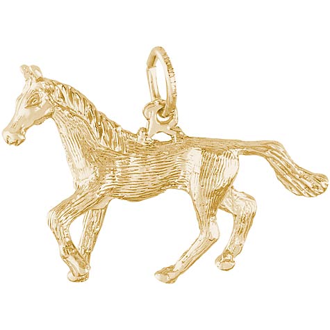14K Gold Trotting Horse Charm by Rembrandt Charms 14K Gold Trotting Horse Charm by Rembrandt Charms