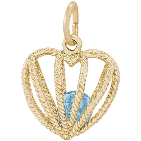 14K Gold Embrace Love Charm 03 March by Rembrandt Charms 14K Gold Embrace Love Charm 03 March by Rembrandt Charms