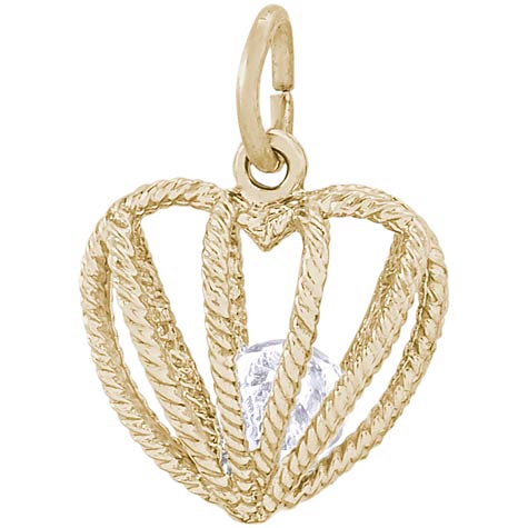 14k Gold Embrace Love Charm 04 April by Rembrandt Charms 14k Gold Embrace Love Charm 04 April by Rembrandt Charms