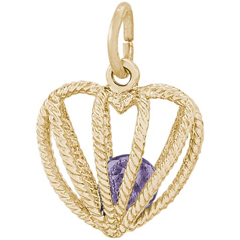 14k Gold Embrace Love Charm 06 June by Rembrandt Charms 14k Gold Embrace Love Charm 06 June by Rembrandt Charms