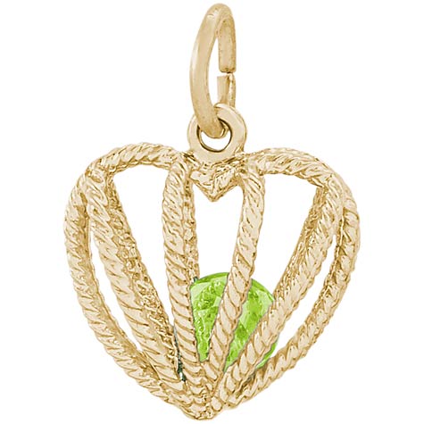 14K Gold Embrace Love Charm 08 August by Rembrandt Charms 14K Gold Embrace Love Charm 08 August by Rembrandt Charms