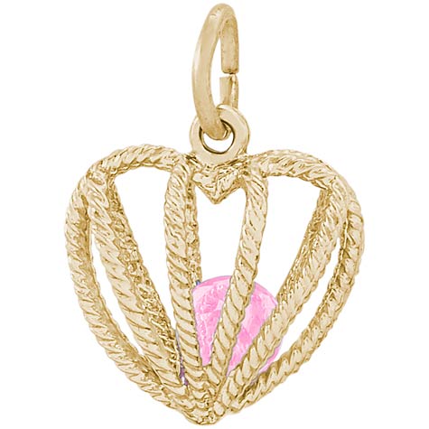 14K Gold Embrace Love Charm 10 October by Rembrandt Charms 14K Gold Embrace Love Charm 10 October by Rembrandt Charms