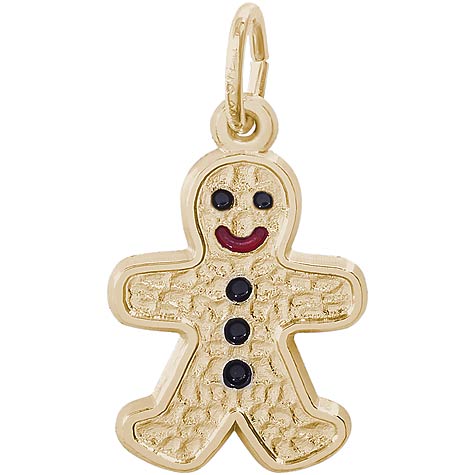 14K Gold Gingerbread Man Charm by Rembrandt Charms 14K Gold Gingerbread Man Charm by Rembrandt Charms