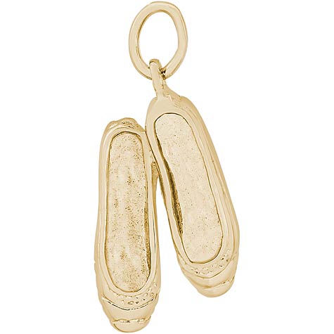 14K Gold Ballet Slippers Charm by Rembrandt Charms 14K Gold Ballet Slippers Charm by Rembrandt Charms