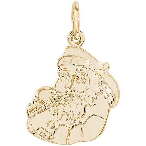 14K Gold Santa Charm by Rembrandt Charms 14K Gold Santa Charm by Rembrandt Charms
