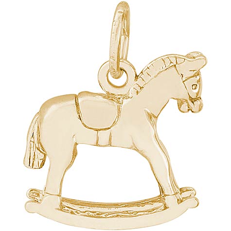 14K Gold Rocking Horse Charm by Rembrandt Charms 14K Gold Rocking Horse Charm by Rembrandt Charms