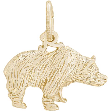 14k Gold Grizzly Bear Charm by Rembrandt Charms 14k Gold Grizzly Bear Charm by Rembrandt Charms