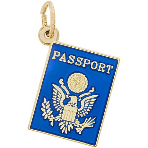 14k Gold Passport Charm by Rembrandt Charms 14k Gold Passport Charm by Rembrandt Charms