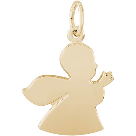 14K Gold Angel Charm by Rembrandt Charms 14K Gold Angel Charm by Rembrandt Charms