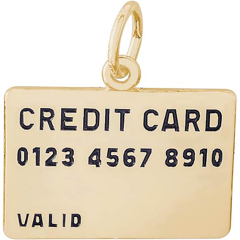 14k Gold Credit Card Charm by Rembrandt Charms 14k Gold Credit Card Charm by Rembrandt Charms