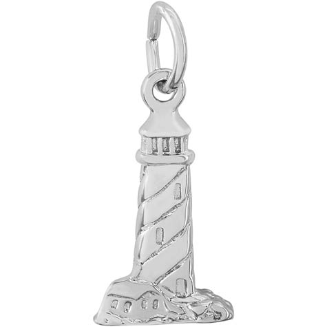 Sterling Silver Coastal Lighthouse Charm by Rembrandt Charms Sterling Silver Coastal Lighthouse Charm by Rembrandt Charms