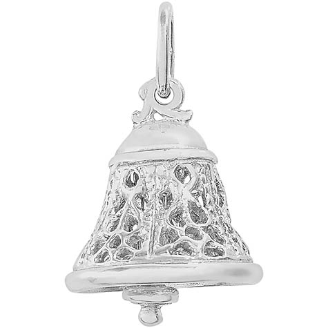14K White Gold Filigree Bell Charm by Rembrandt Charms 14K White Gold Filigree Bell Charm by Rembrandt Charms