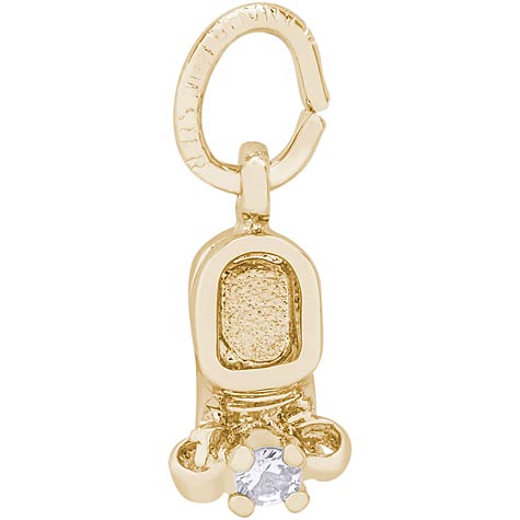 14k Gold Birth Month 04 Apr Bootie Accent by Rembrandt Charms 14k Gold Birth Month 04 Apr Bootie Accent by Rembrandt Charms