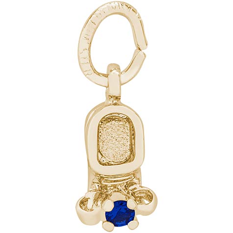 14K Gold Birth Month 09 Sep Bootie Accent by Rembrandt Charms 14K Gold Birth Month 09 Sep Bootie Accent by Rembrandt Charms