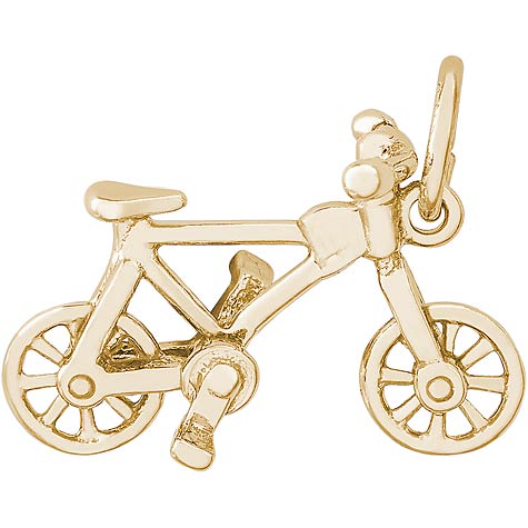 Gold Plate Bicycle Charm by Rembrandt Charms Gold Plate Bicycle Charm by Rembrandt Charms
