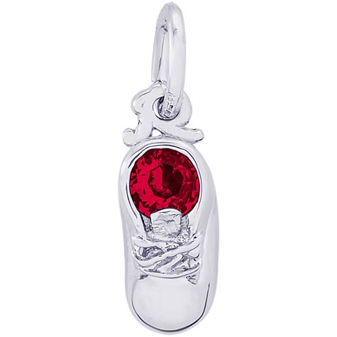 Sterling Silver 01 Jan Baby Shoe Accent Charm by Rembrandt Charms Sterling Silver 01 Jan Baby Shoe Accent Charm by Rembrandt Charms