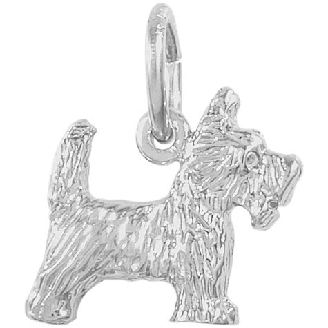 Sterling Silver Scottie Dog Charm by Rembrandt Charms Sterling Silver Scottie Dog Charm by Rembrandt Charms
