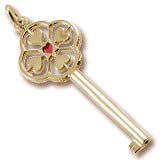 14K Gold Large Key To My Heart Charm by Rembrandt Charms 14K Gold Large Key To My Heart Charm by Rembrandt Charms