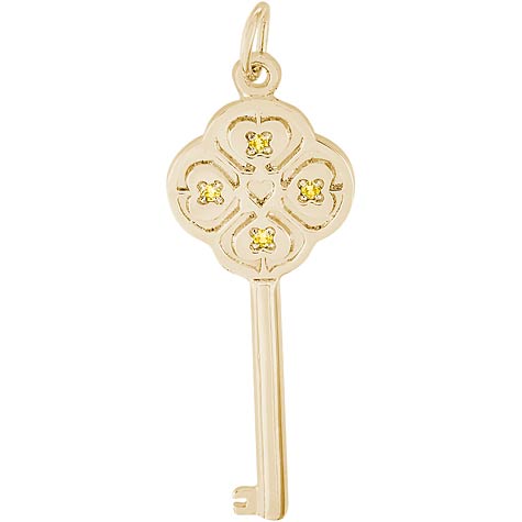 Gold Plate Key to my Heart 11 November by Rembrandt Charms Gold Plate Key to my Heart 11 November by Rembrandt Charms