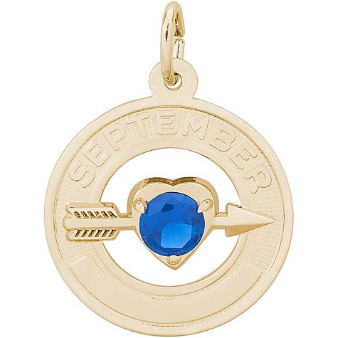 14k Gold September Month of Love Charm 14k Gold September Month of Love Charm