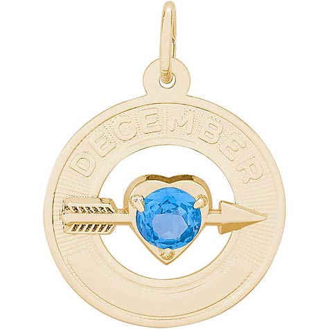 14k Gold 12 Dec Month of Love Charm by Rembrandt Charms 14k Gold 12 Dec Month of Love Charm by Rembrandt Charms